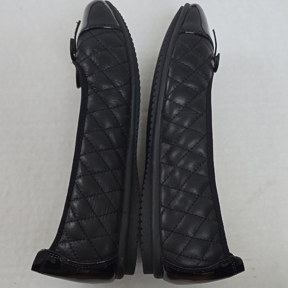 Josef Seibel Pippa 76 Black Quilted Ballet Flats - Picture 7 of 11